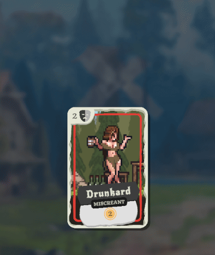Drunkard (Girl) — Fame or Folly card
