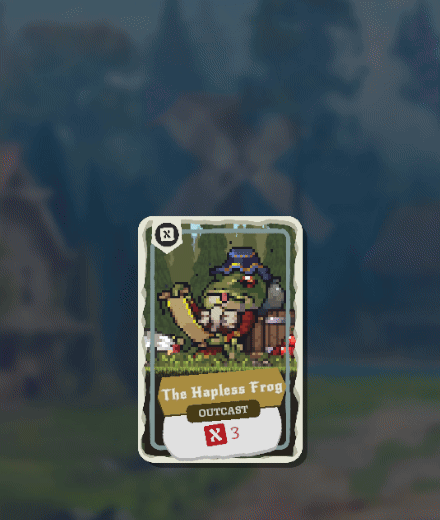 The Hapless Frog — Fame or Folly card